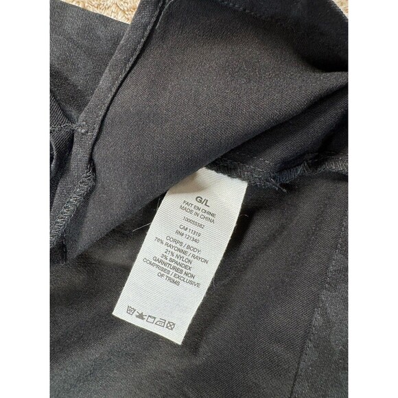 Garage Women’s Mini Skirt Black Stretch Slit Leopard Print Size Large - Picture 8 of 9